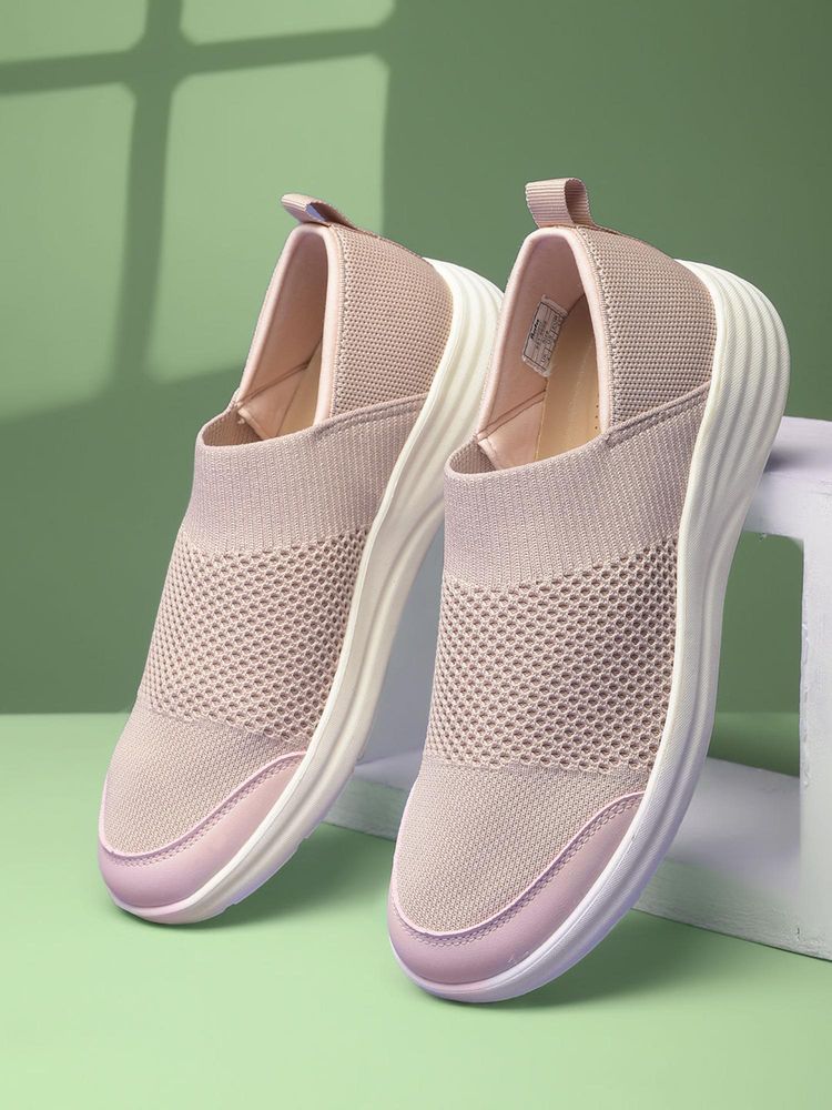 Bata Comfit Women Pink Casual Slip On Sneakers-picture-14