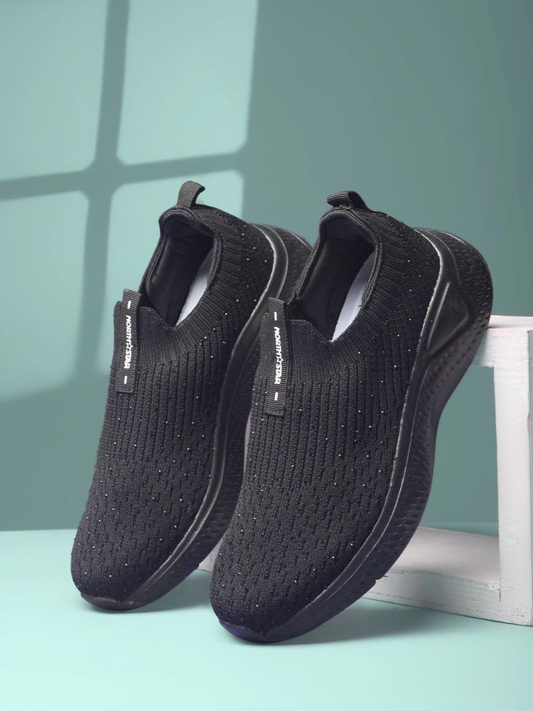 North Star Women Black Slip On Sneakers-picture-19