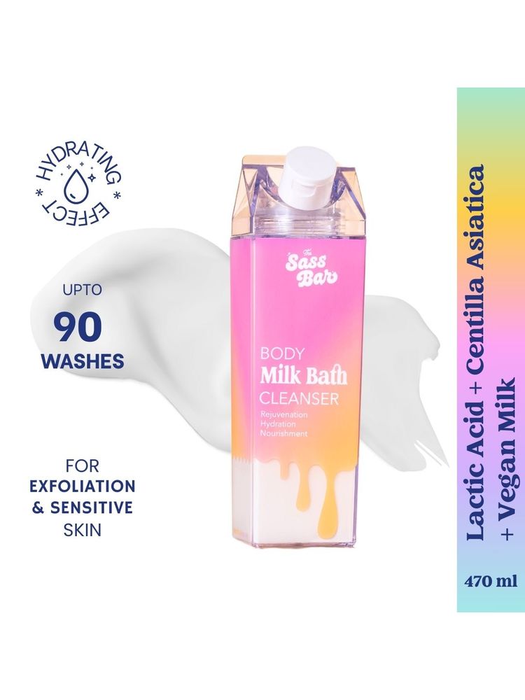 The Sass Bar Dawn Exfoliating Bodywash with Lactic Acid + Centella for Sensitive Skin