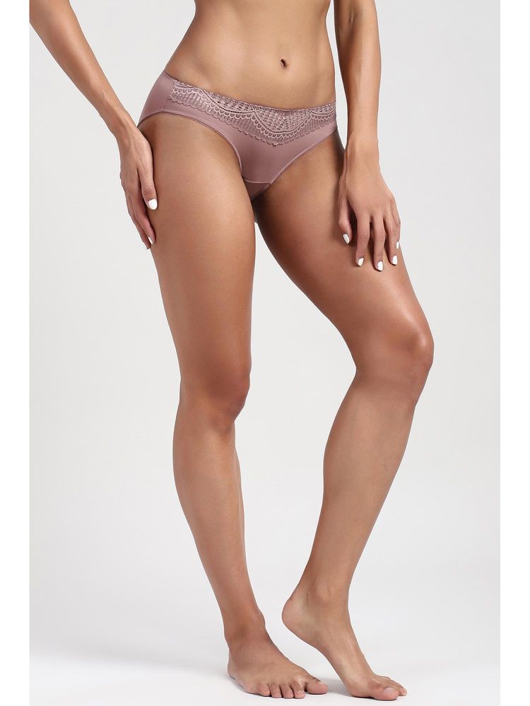 Van Heusen Women Mid Rise Full Coverage Lace Pink Hipster Panty-picture-27