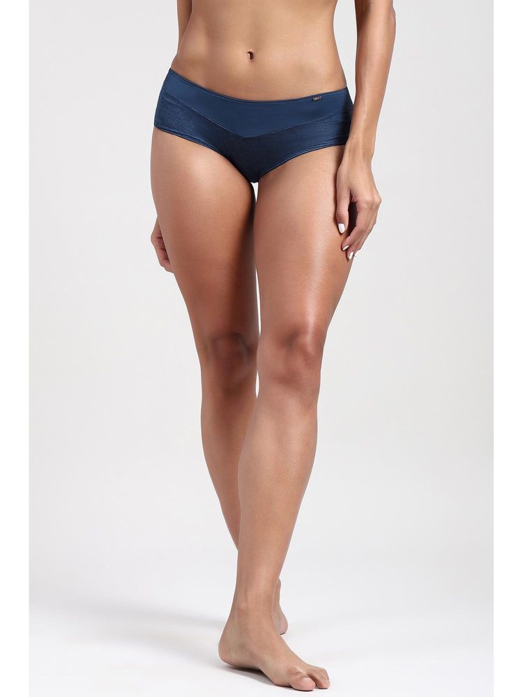 Van Heusen Women Full Coverage Lace Navy Blue Hipster Panty-picture-18