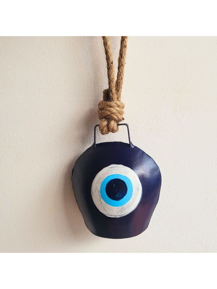 Jasmey Homes Evil Eye Cow Bell for Wall Decor