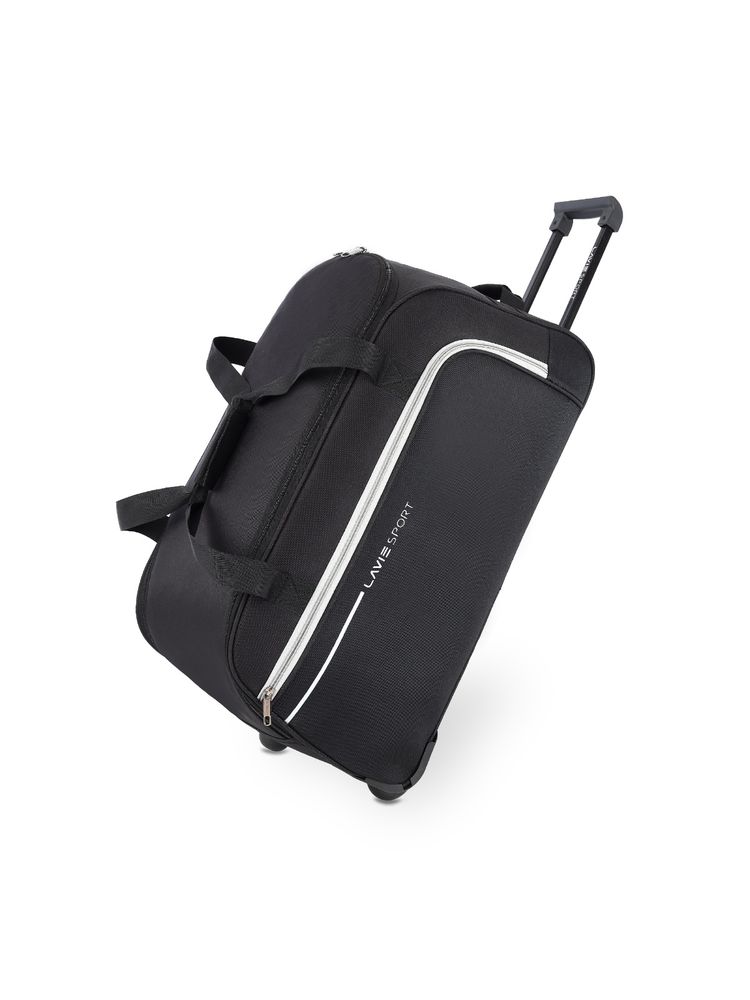 Lavie Sport Large Size 62 Cms Galactic Wheel Duffle Bag | (Black) (L)