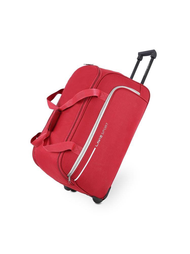Lavie Sport Large Size 62 Cms Galactic Wheel Duffle Bag | (Red) (L)