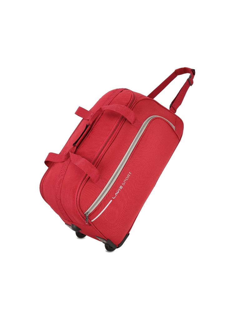Lavie Sport Galactic M Medium Size 57 Cms Wheel Duffle Luggage Bag (Red) (M)-picture-10