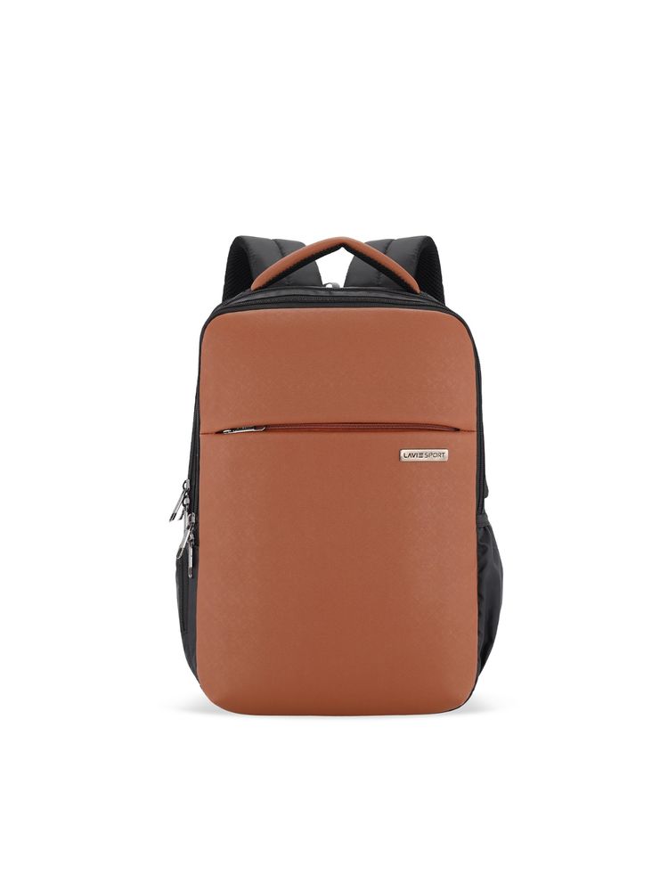 Lavie Sport Prodigy 22L Laptop Unisex Medium Backpack-Tan-image-46