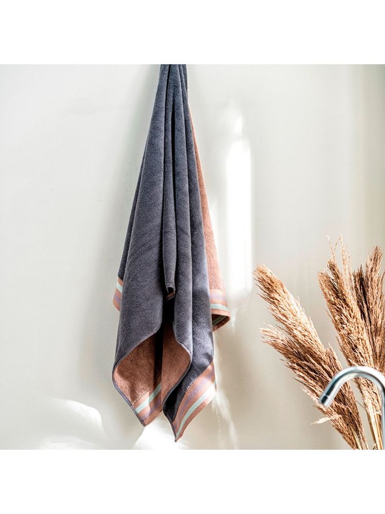 DDecor Live Beautiful, Pack of 1 Bath Towel, GSM - 500, Colour - Grey