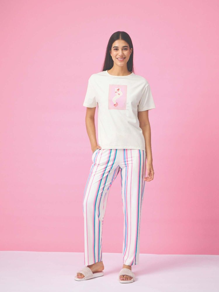 Sweet Dreams Women'S Printed T-Shirt and Pyjama-picture-22