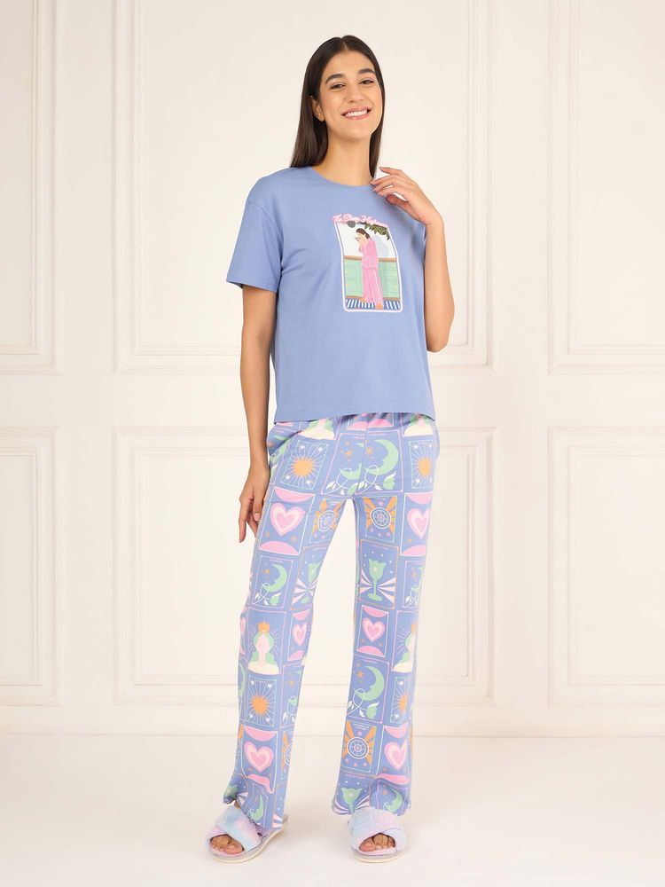 Sweet Dreams Women'S Printed T-Shirt and Pyjama-picture-20