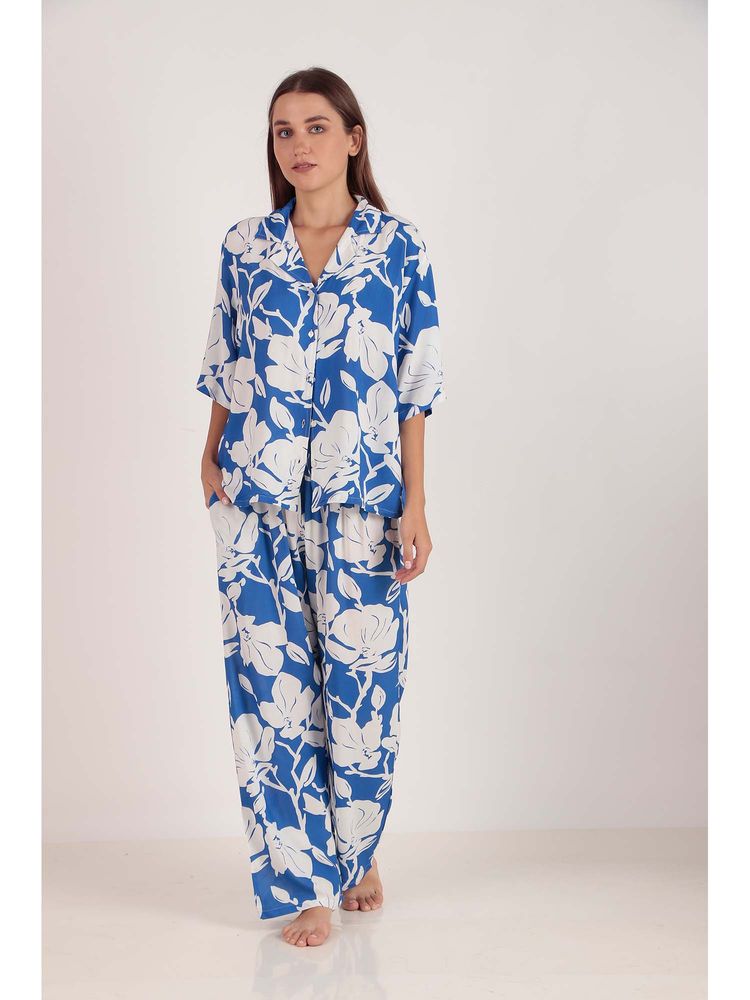 Masha Iris Azure Loungewear Shirt and Pyjama-picture-30