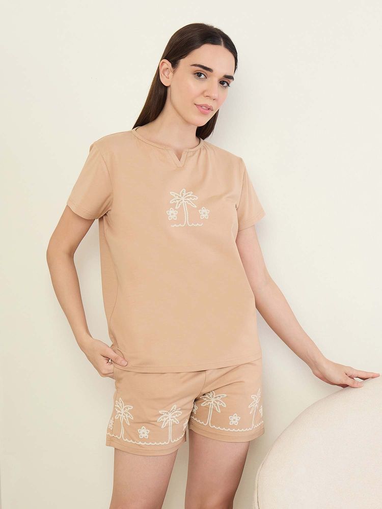 Sweet Dreams Women'S Embroideried Top and Shorts-picture-16