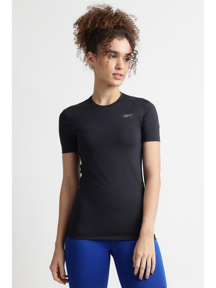 Reebok Women Black Round Neck T-Shirt-picture-25