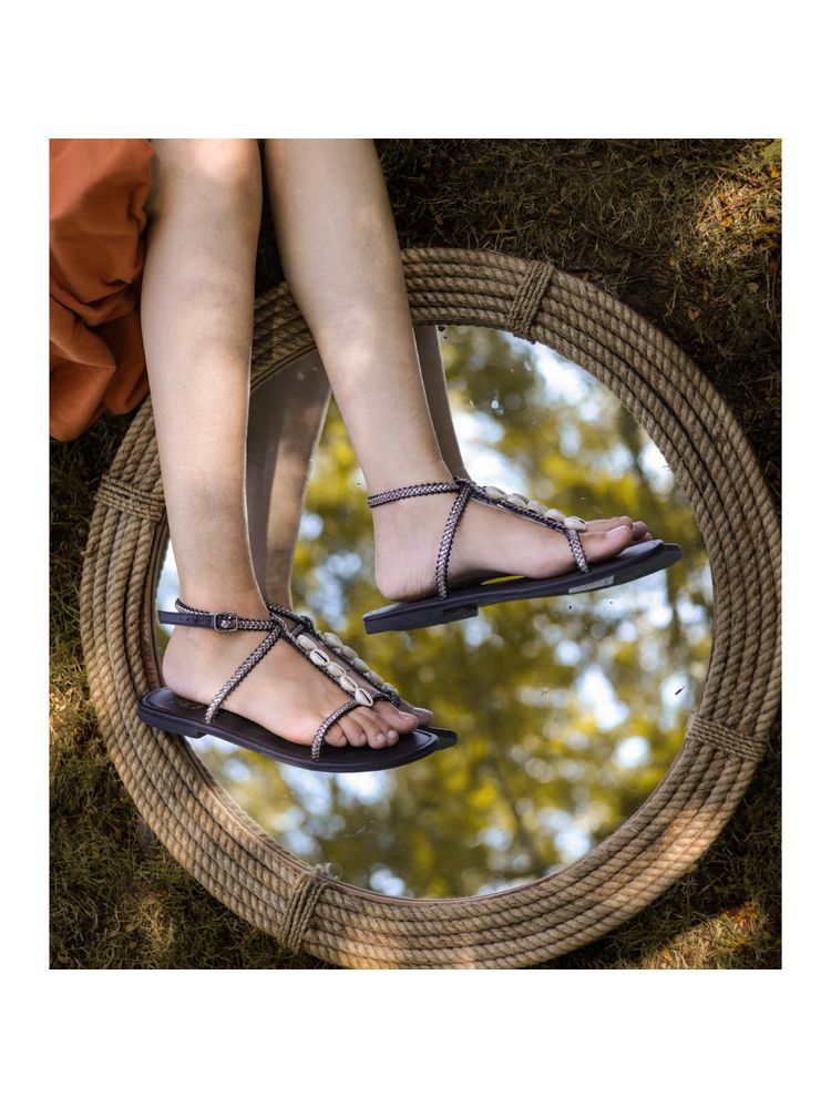 Shoe that fits you Black Shell Sliders-image-3