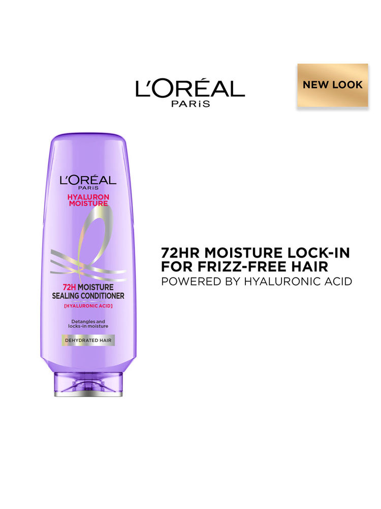 L'Oreal Paris Hyaluron Moisture Anti-frizz Conditioner With Hyaluronic Acid for 72 HR Hydrated Hair