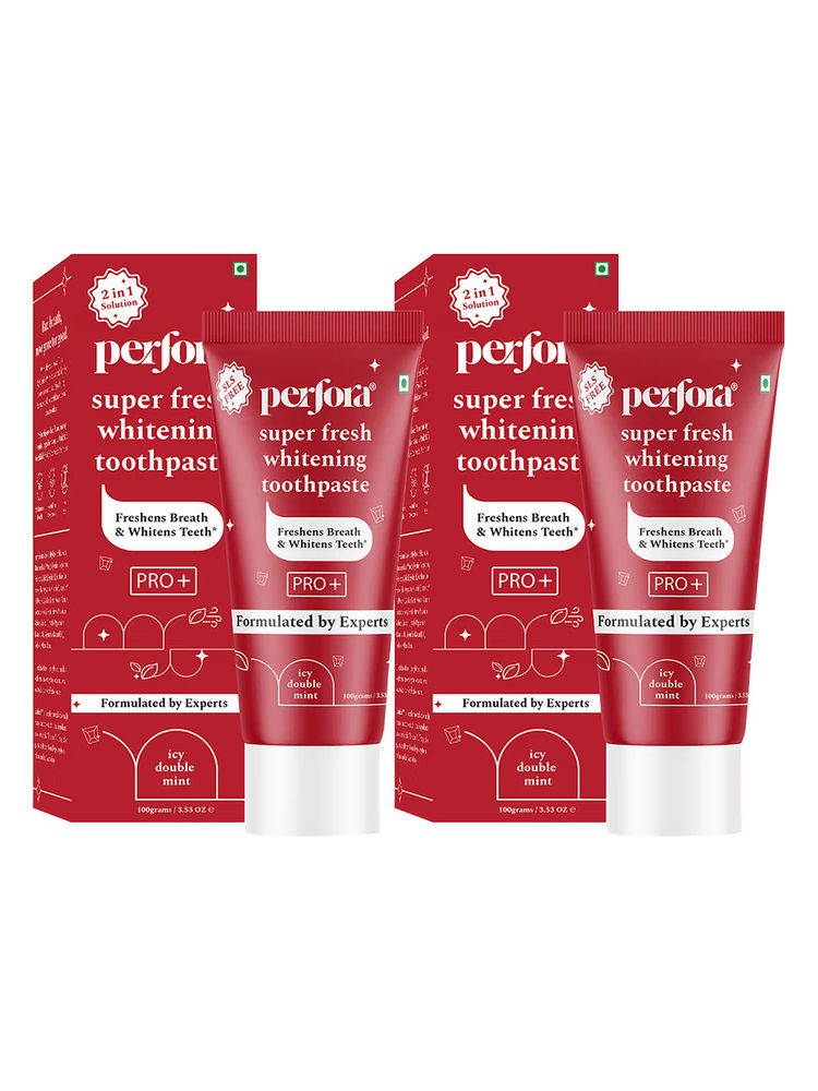 Perfora Super Fresh Teeth Whitening Toothpaste - Pack Of 2-picture-0