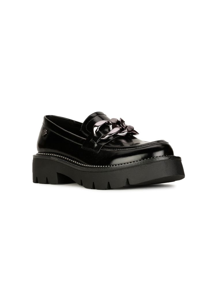 Bata Black Women Slip-On Loafers-picture-14