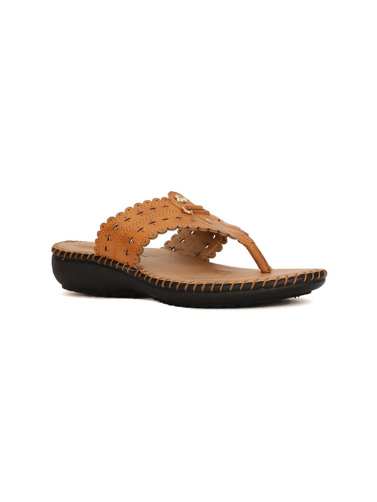 Bata Comfit Tan Women Slip-On Sandals-image-36