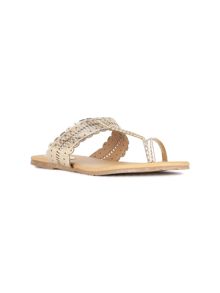 Bata Gold Women Slip-On Flats