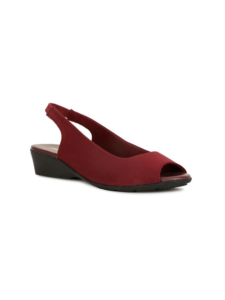 Bata Red Women Slip-On Heels-picture-26