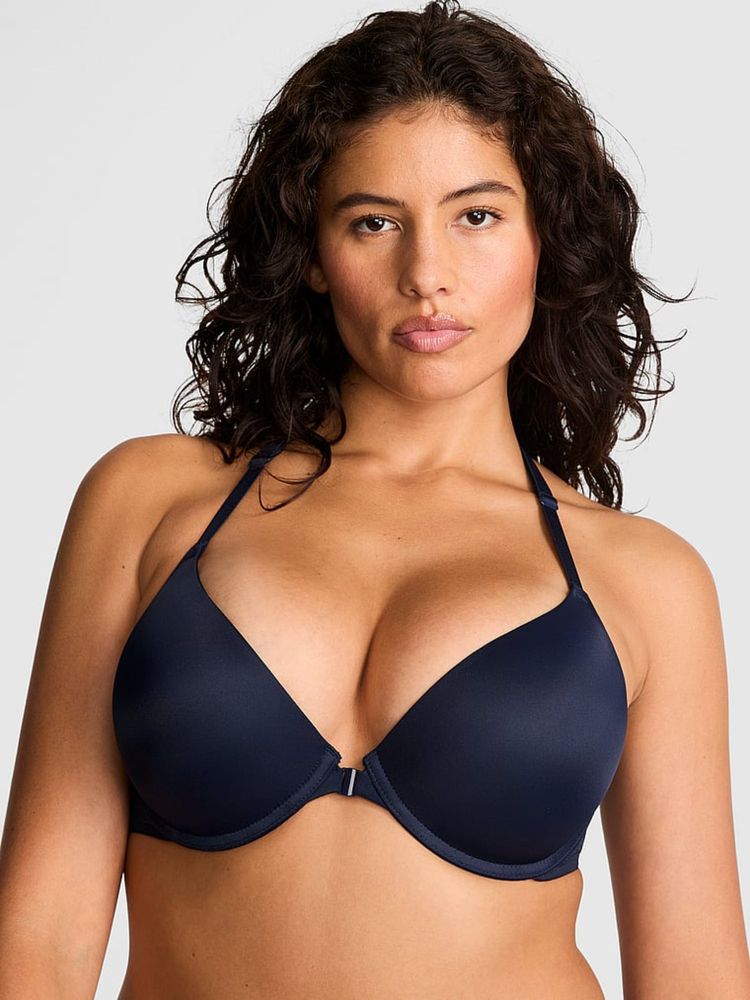 victoria's secret intimates Victoria's Secret Wear Everywhere Front-Close Push-Up Bra Blue-picture-20