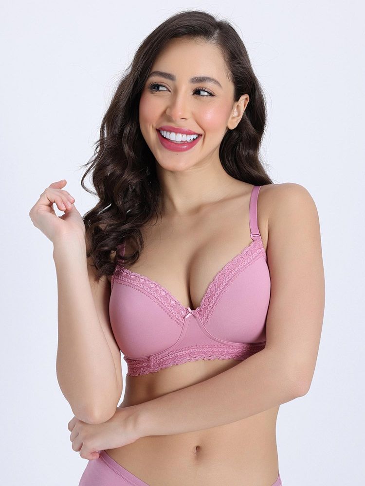 Zivame Padded Non Wired 3/4Th Coverage T-Shirt Bra - Polignac-picture-19