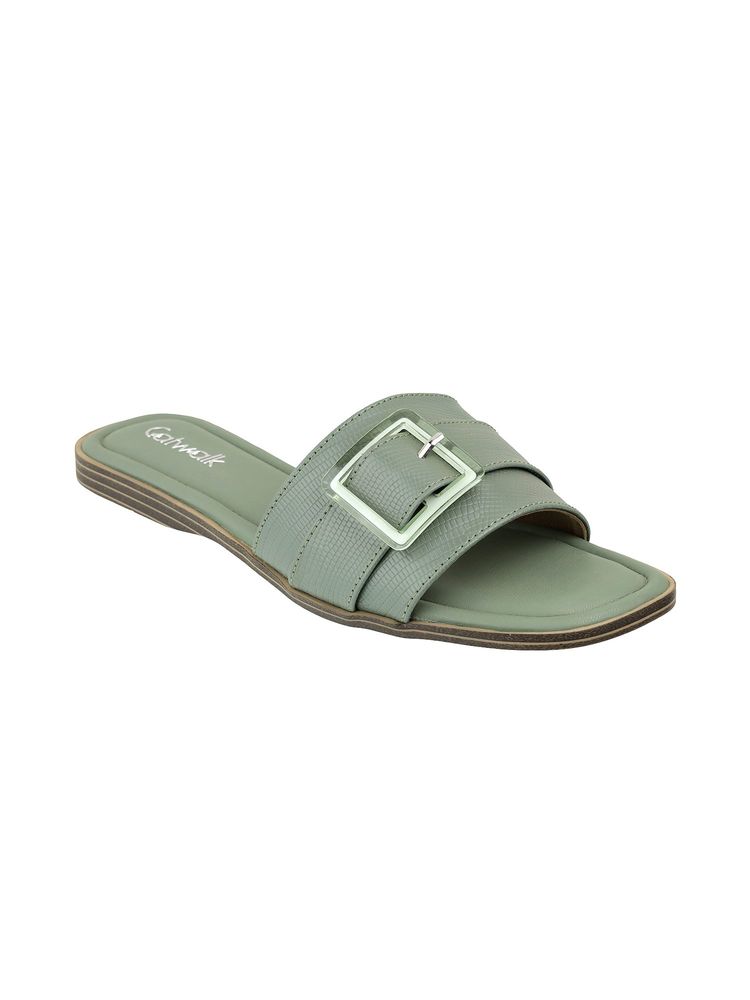 Catwalk Women Green Flats-picture-40