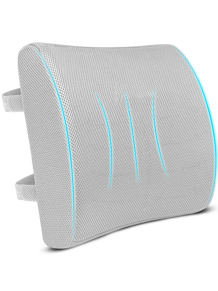 SLEEPSIA Gel Memory Foam Orthopedic Lumbar Support Backrest Pillow-picture-3
