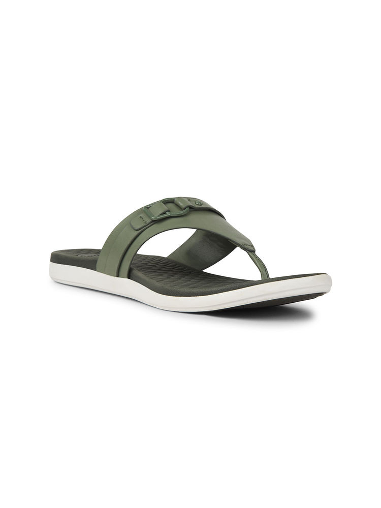 Bata Women Green Flipflops-image-9