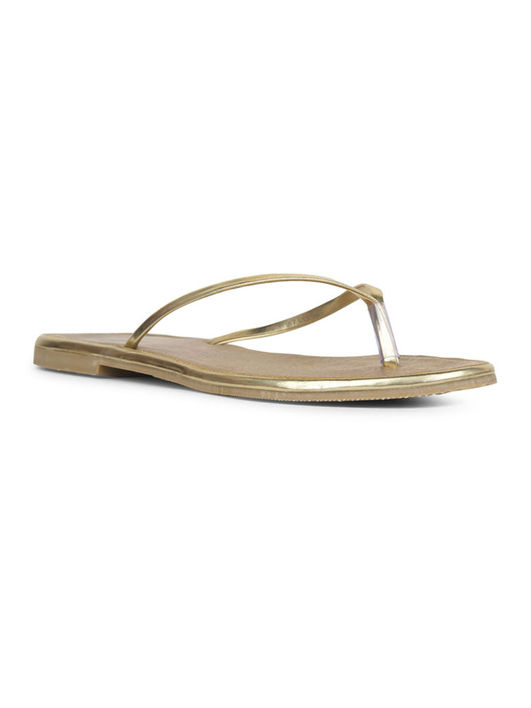 Bata Women Gold Flats