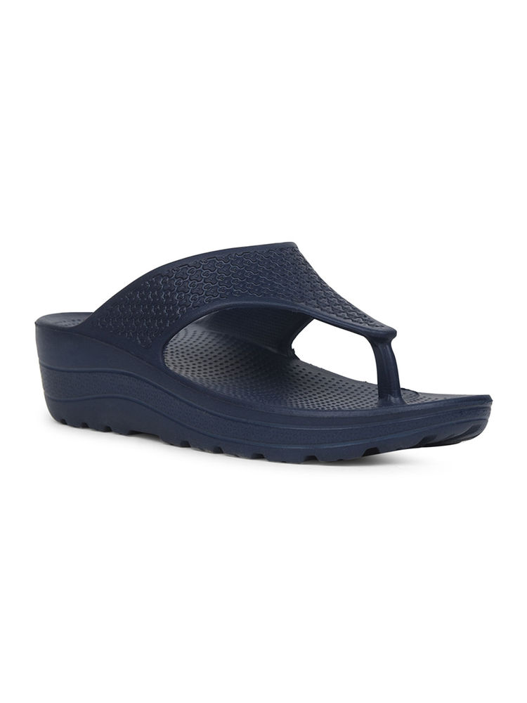 Bata Women Navy Blue Flipflops