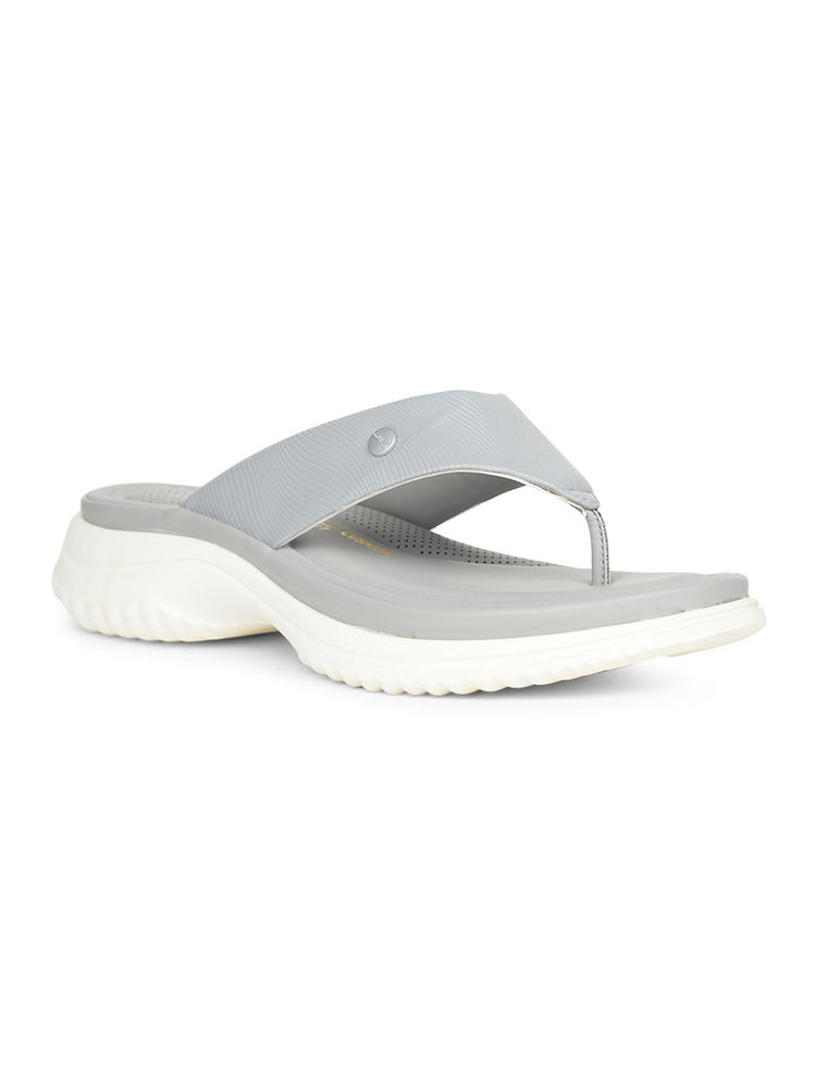 Bata Women Grey Flipflops-picture-24