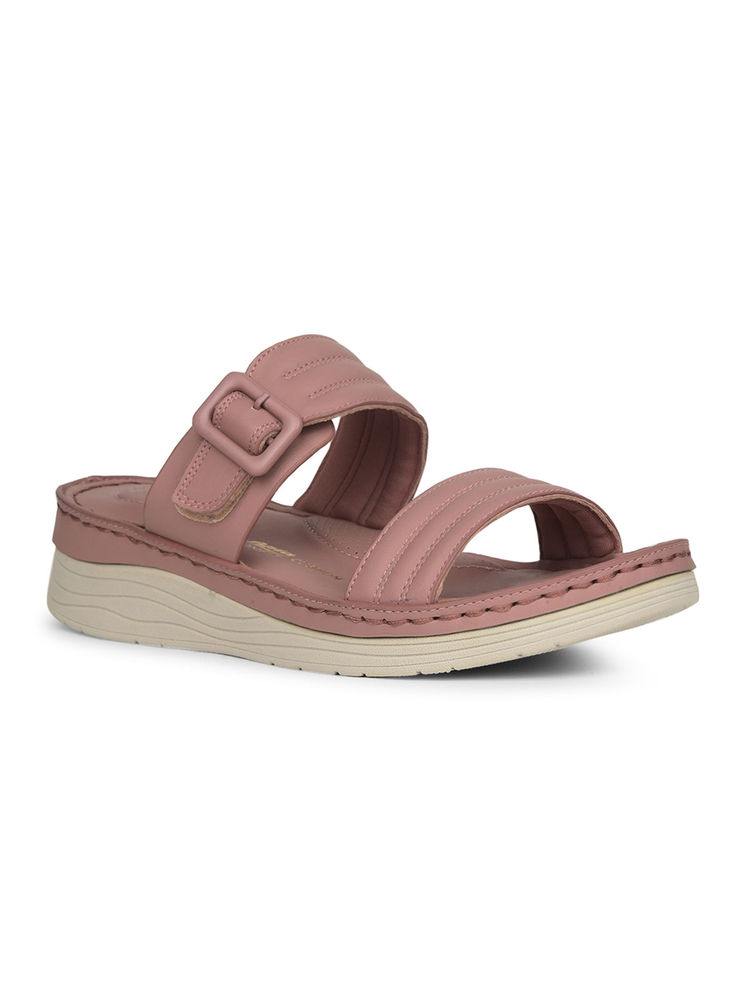 Bata Women Pink Sandals-image-20