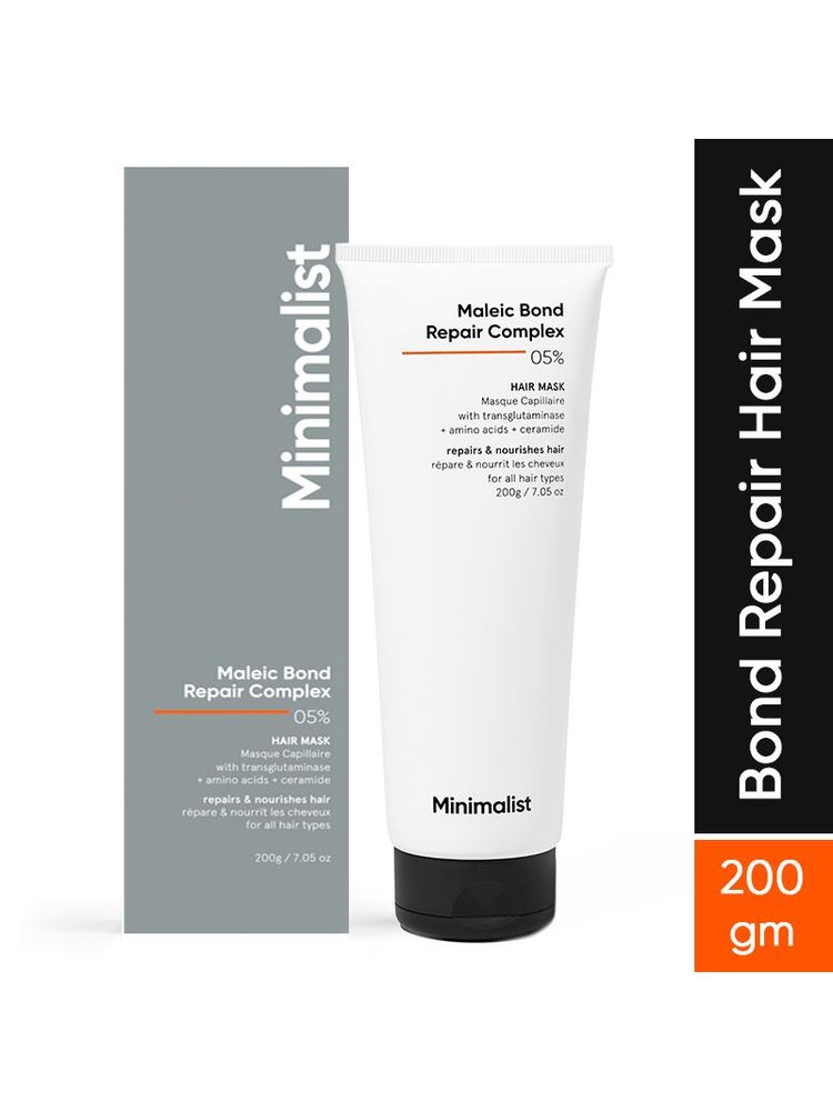 Minimalist Maleic Bond Repair Complex 5% Hair Treatment Mask With Transglutaminase, Amino Acids