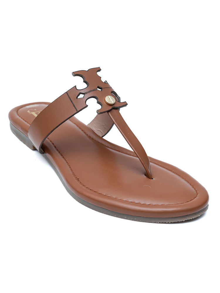Dapper Feet Double Tee Flats-Tan-picture-17