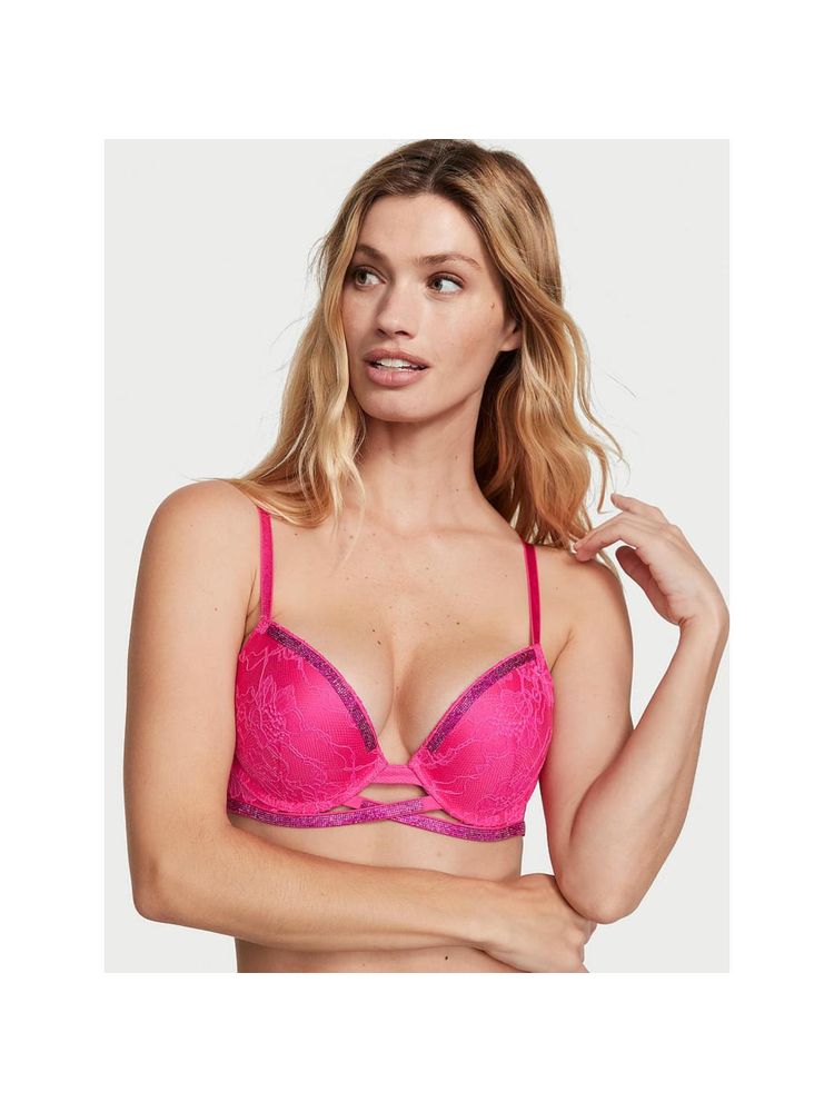 Victoria's Secret Very Sexy Shine Cradle Lace Push-Up Bra Pink-image-45