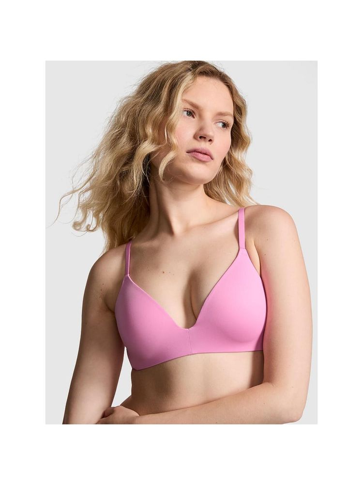 victoria's secret intimates Victoria's Secret Pink Wear Everywhere Wear Wireless Push-Up Bra Pink-picture-18