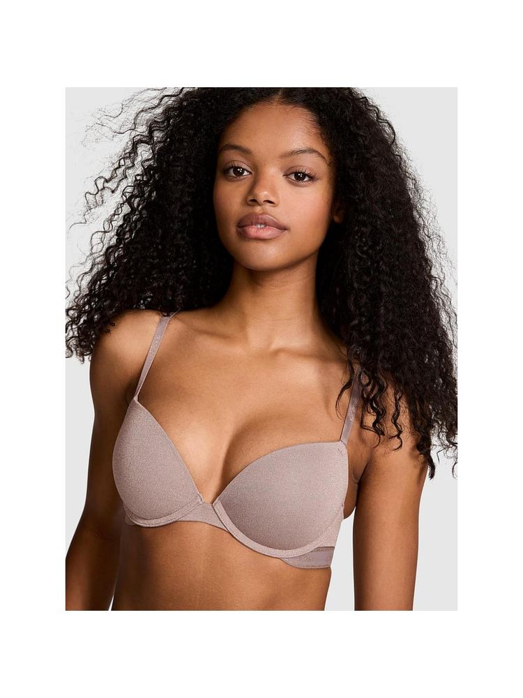 victoria's secret intimates Victoria's Secret Pink Wear Everywhere Wear Super Push-Up Bra Taupe-picture-16