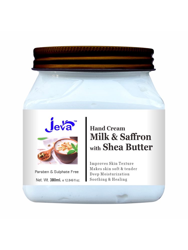 Jeva Milk & Saffron Hand Cream With Shea Butter
