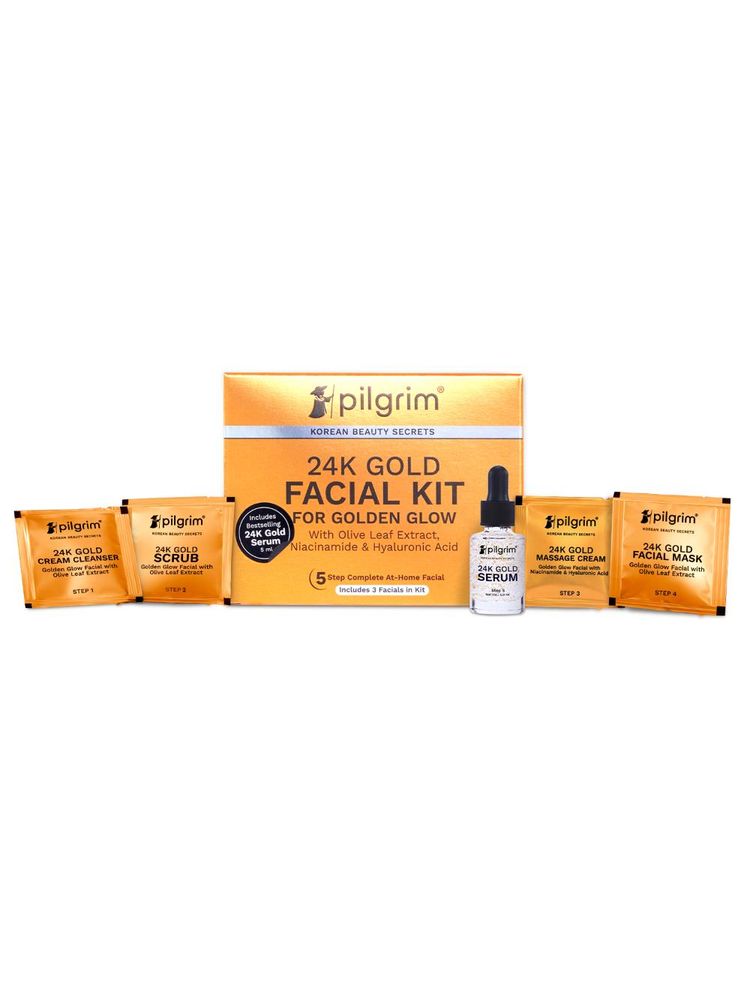 Pilgrim 24K Gold 5 Steps Facial Kit