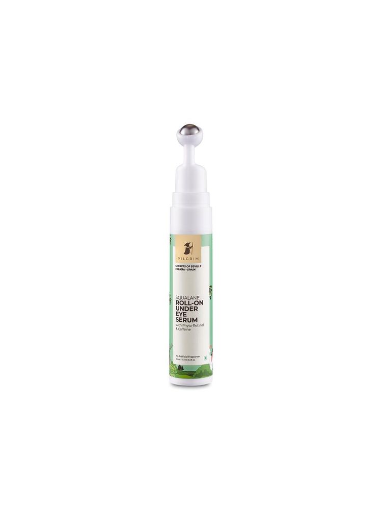 Pilgrim Squalane Roll-On Under Eye Eream Serum with Phyto-Retinol & Caffeine