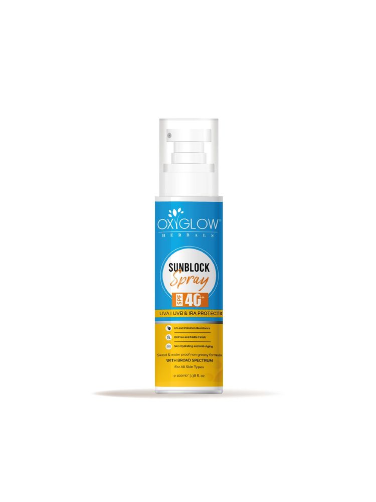 Oxyglow Herbals Sunblock Spray SPF 40++ Uva Uvb & Ira Protection-image-26