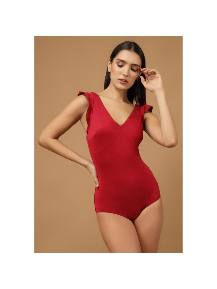 The Active Story Red Strap Ruffle Swimsuit-image-20