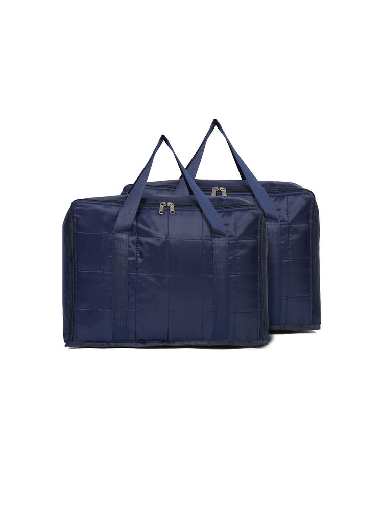 HOSTA HOMES 2 Under Bed Storage Parachute Material Zipper Bag Blue-image-16