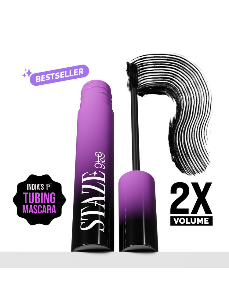 Staze 9to9 All Eyes On You Volumizing & Waterproof Tubing Mascara Blackest Black