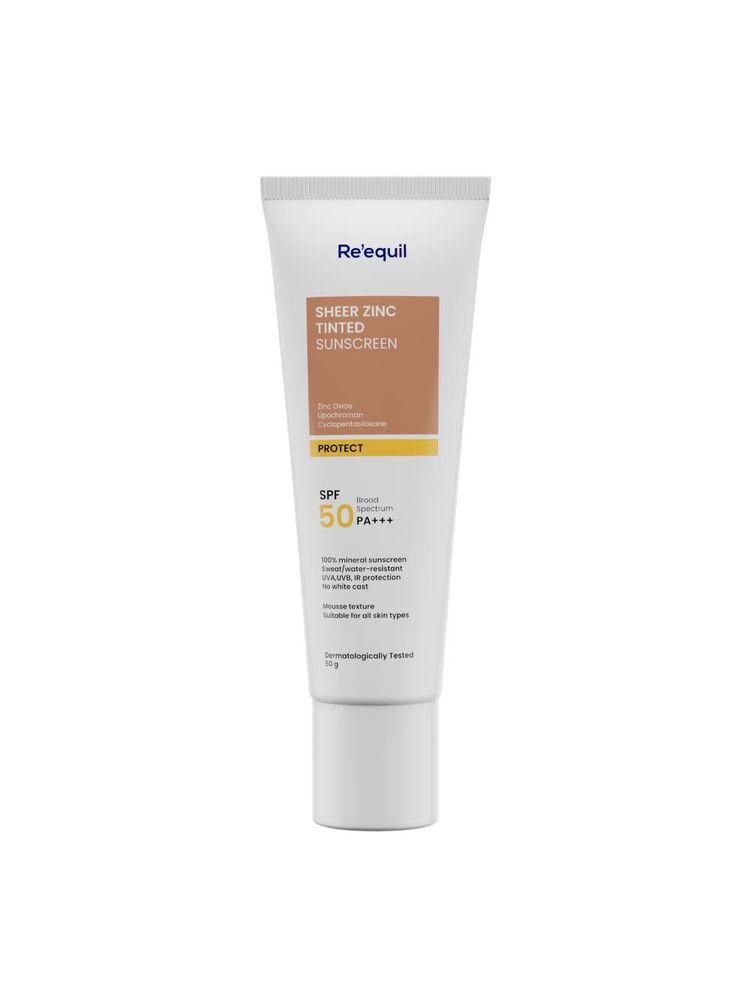 Re'equil Sheer Zinc Tinted Sunscreen Spf 50 Pa+++ 100% Mineral Sunscreen-picture-16
