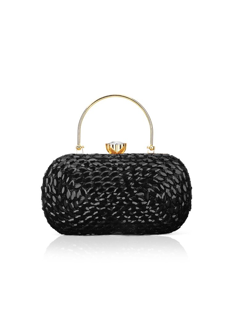 Lavie Luxe Women's Jewel Frame Medium Clutch (M)-picture-11