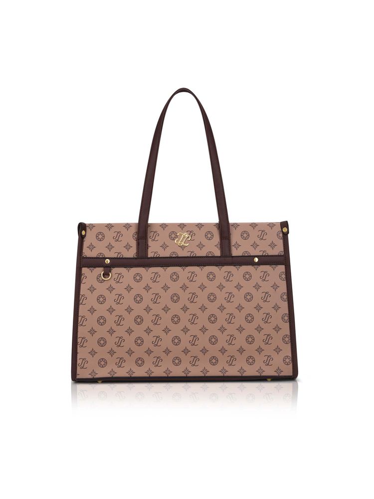 Lavie Signature Khaki Synthetic Leather Printed Handbag-picture-10