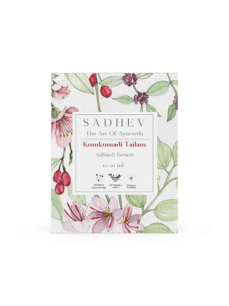 Sadhev Pure Kumkumadi Tailam Face Serum - Saffron & Turmeric-image-42