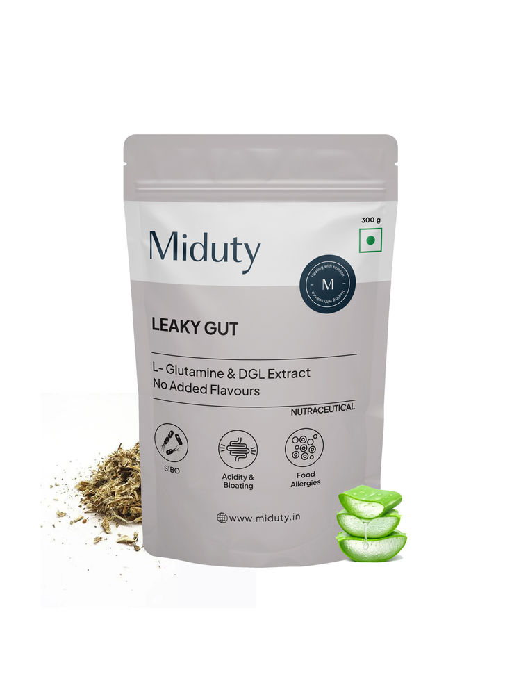Miduty Leaky Gut Support L Glutamine Acidity Bloating Digestion Probiotic-image-24
