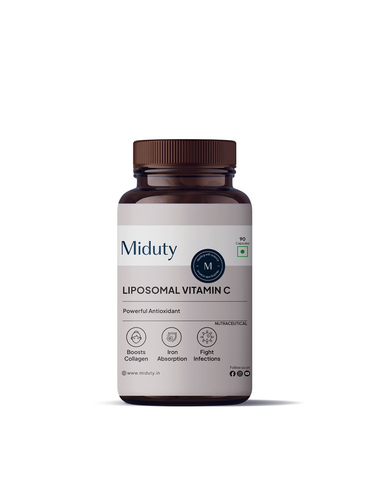 Miduty Liposomal Vitamin C Immunity Booster Antioxidant Skin Glow 8x Absorption